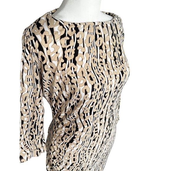 J. McLaughlin Catalina Cloth Animal Print Sheath Midi Dress Size Small - Picture 2 of 8